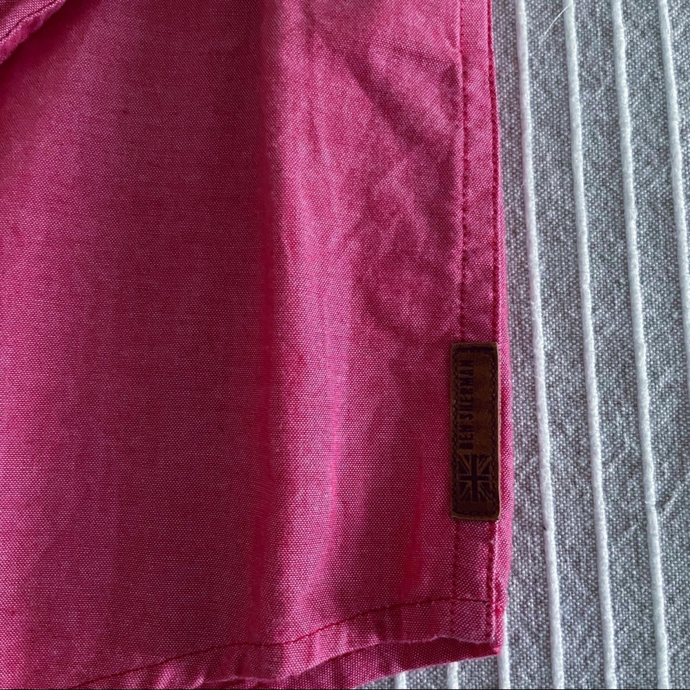 Ben Sherman: Red Chambray Button Down Ls - image 4